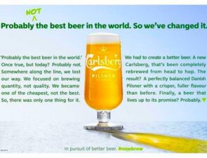 Η Carlsberg αποκαλύπτει πρωτότυπα μπουκαλιών μπύρας από χαρτί