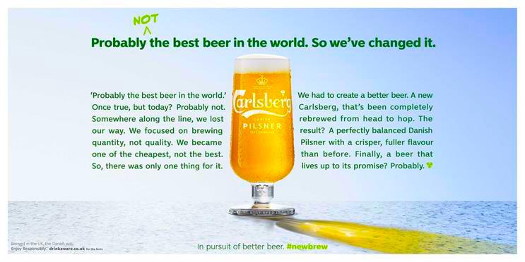 Η Carlsberg αποκαλύπτει πρωτότυπα μπουκαλιών μπύρας από χαρτί