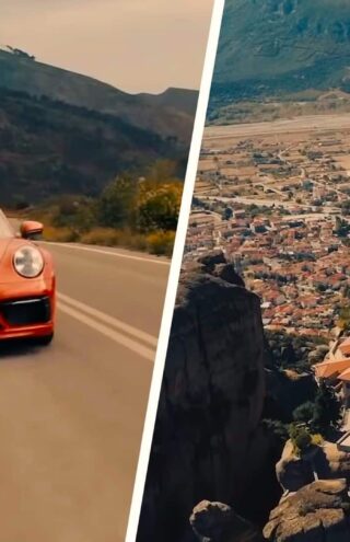 Η Porsche παρουσίασε video της Porsche 911 Cabriolet στα Μετέωρα που είναι διαφήμιση για την Ελλάδα