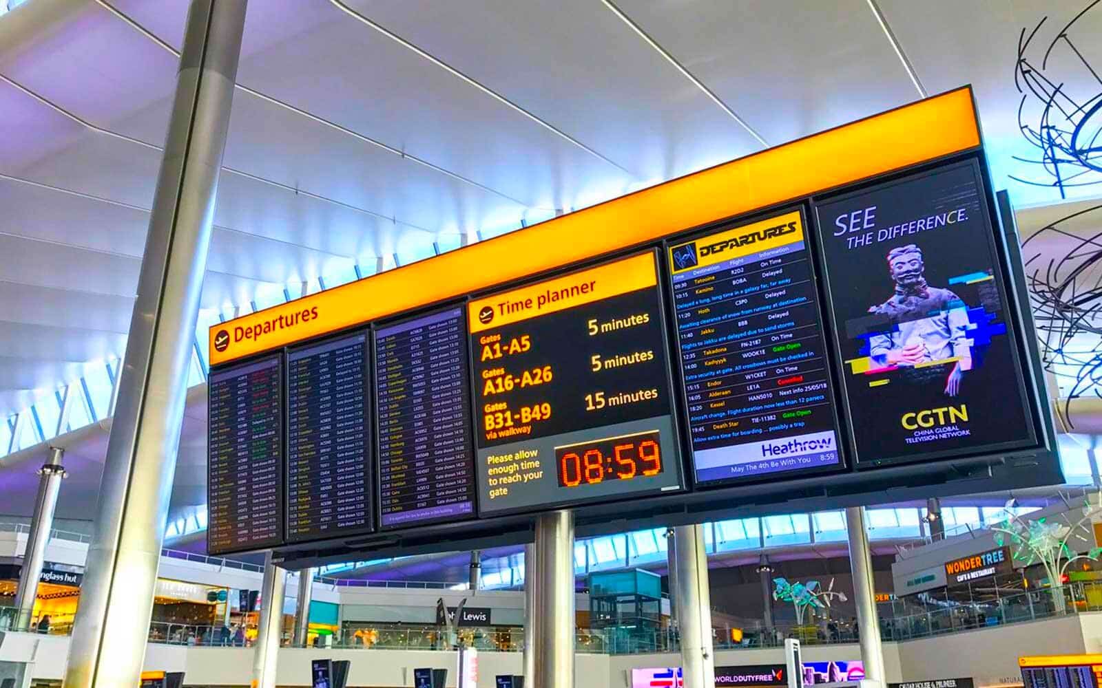 Το αεροδρόμιο Heathrow είχε μείωση 97% στην επιβατική κίνηση τον Απρίλιο