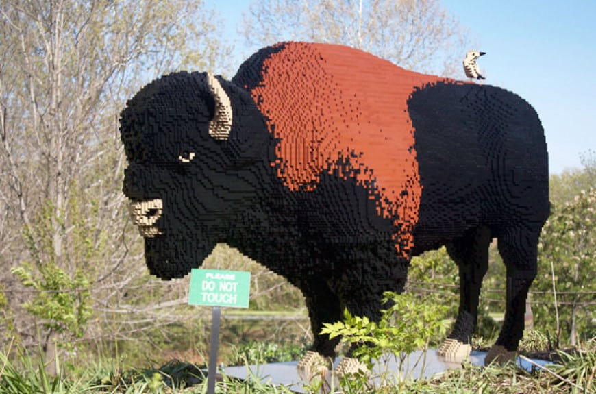 Ένας ζωολογικός κήπος με «ζώα» από LEGO
