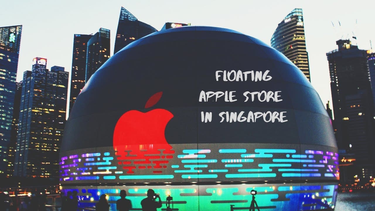 Πλωτό κατάστημα της Apple στη Σιγκαπούρη