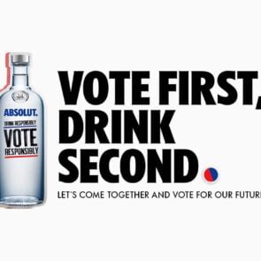 Η Absolut υποστηρίζει την συμμετοχή στις αμερικανικές εκλογές