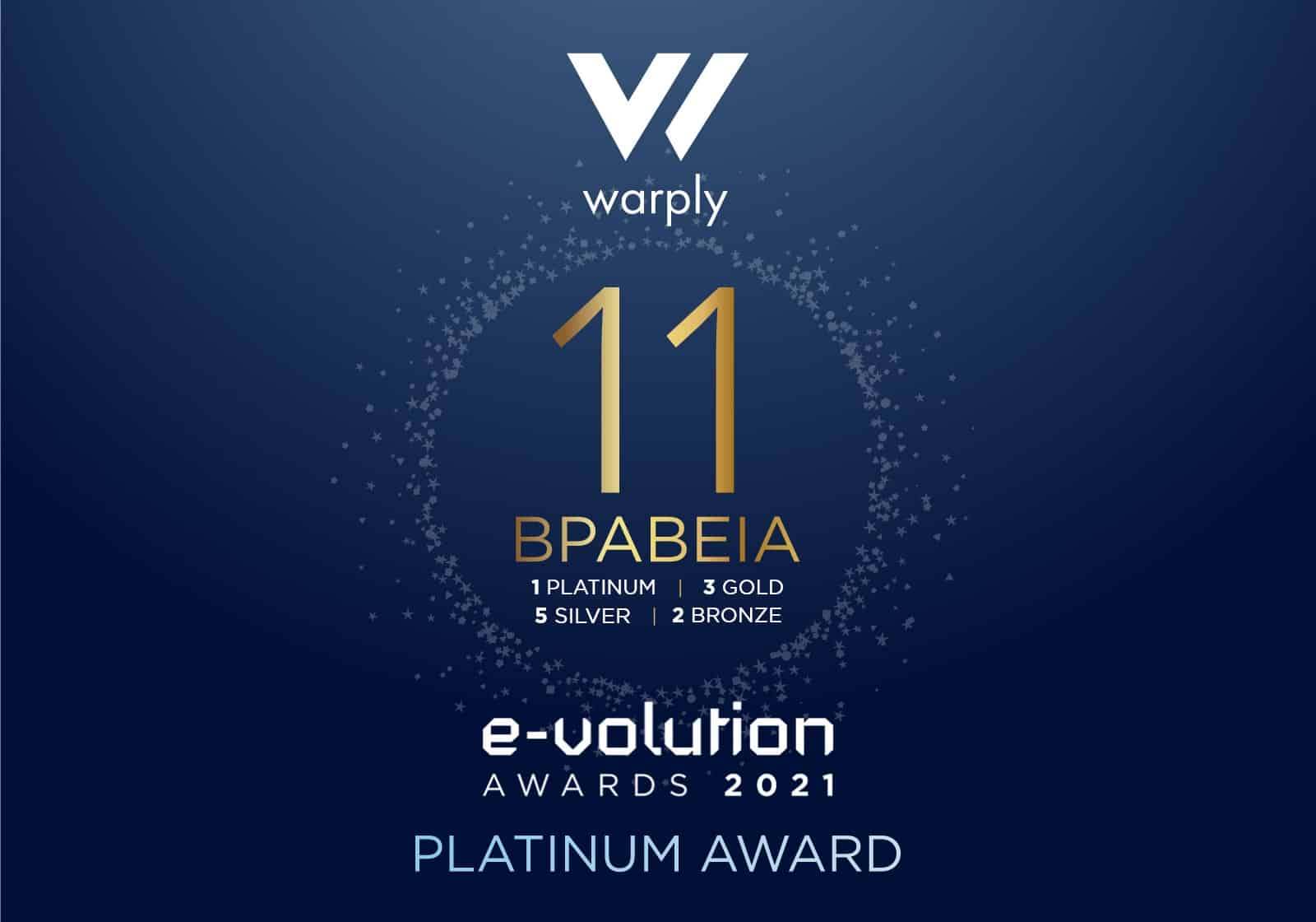 11 Βραβεία για τη Warply στα e-volution Awards 2021