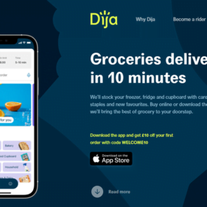 Το Dija αντίπαλος του Deliveroo ξεκινά πολλά υποσχόμενο για μισό χρόνο παράδοσης