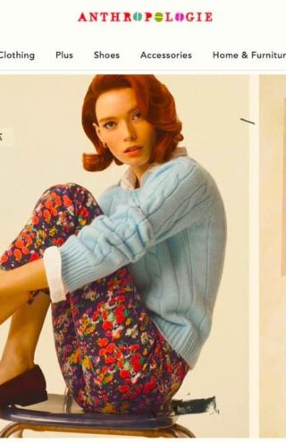 Η Anthropologie δημιούργησε τον πρώτο ψηφιακό κατάλογο της στο Pinterest 
