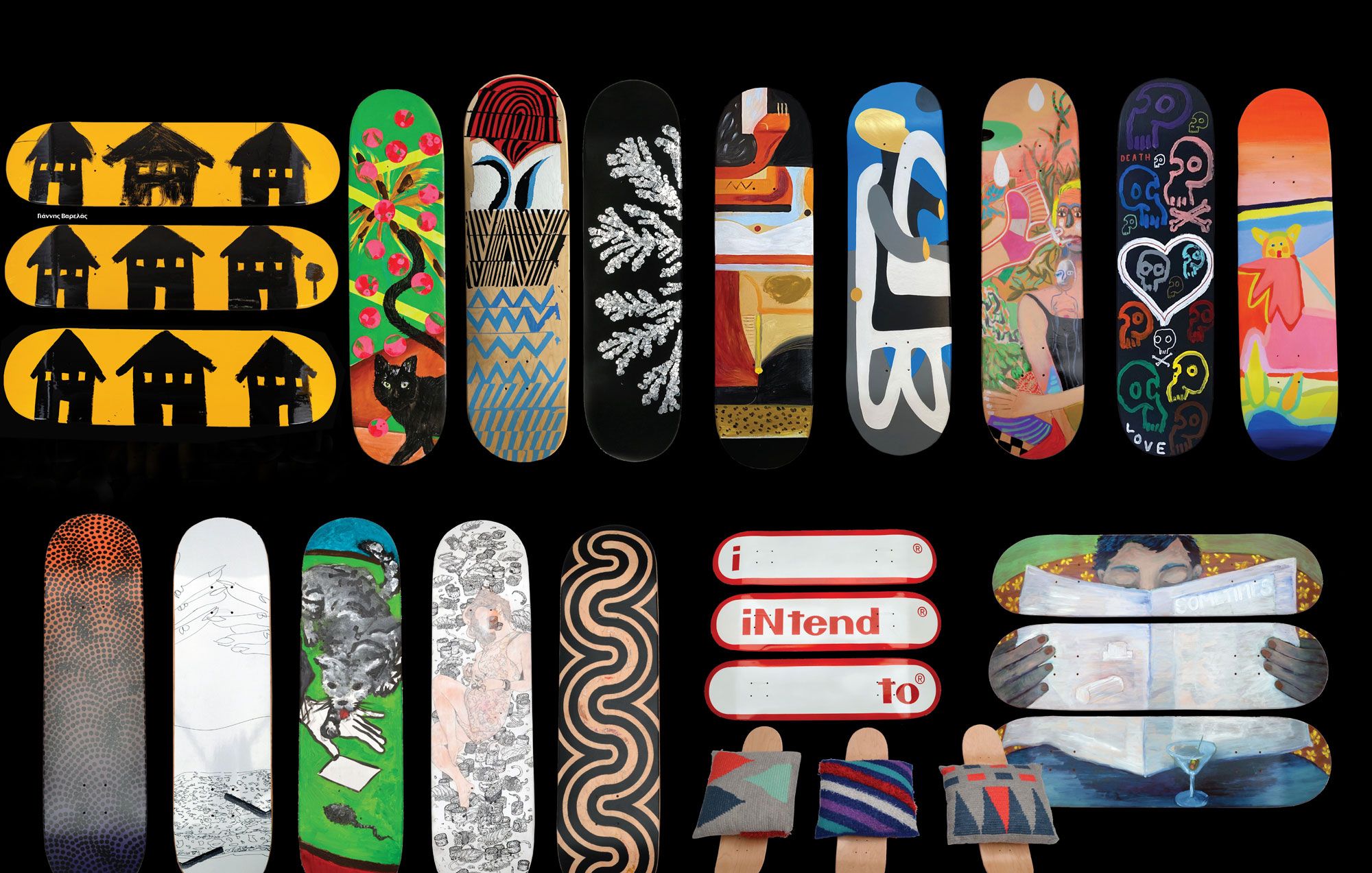 17 Έλληνες εικαστικοί σχεδιάζουν skateboard για καλό σκοπό