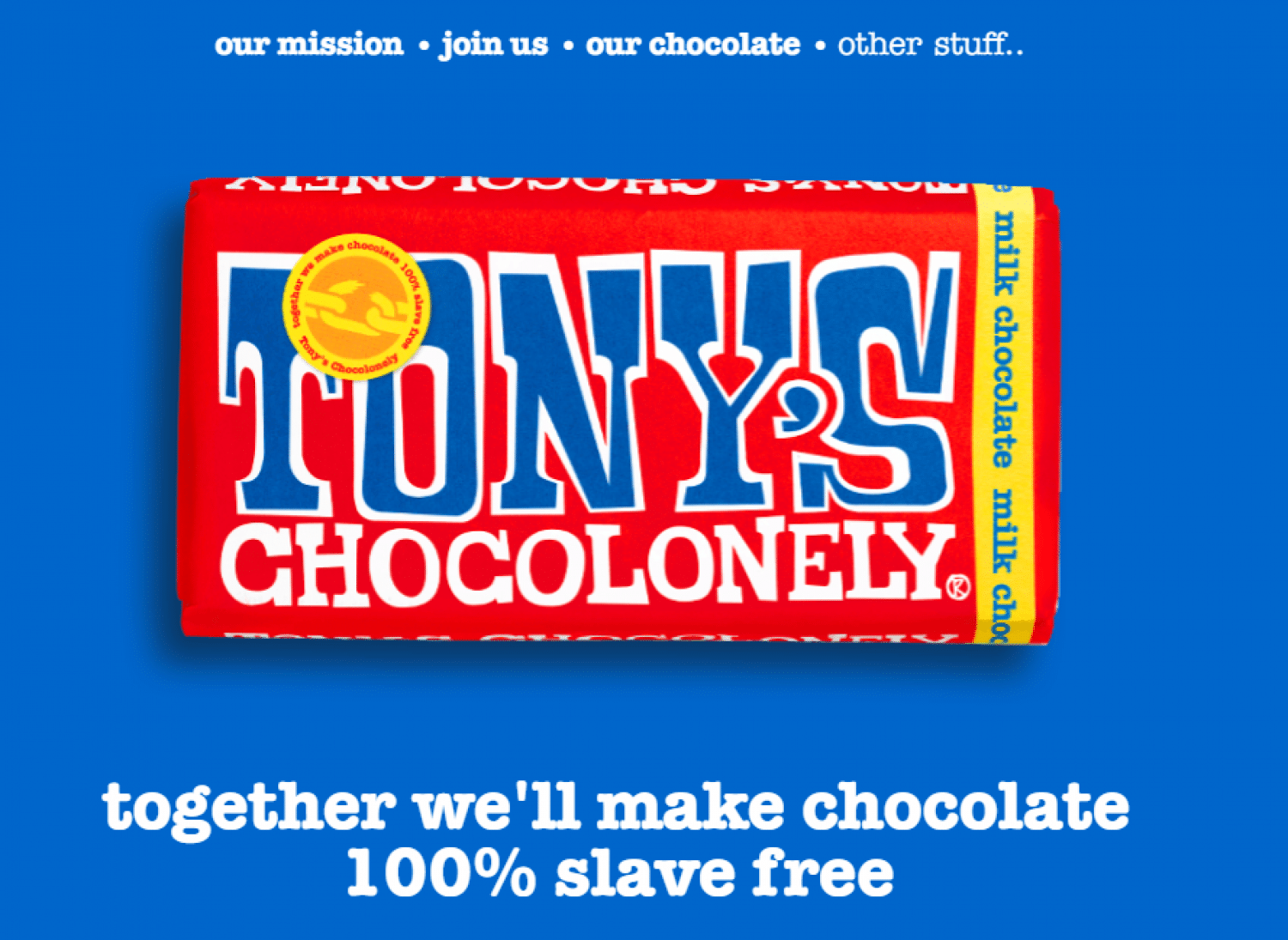 Η ολλανδική μάρκα σοκολάτας Tony&#8217;s Chocolonely έχει σκοπό