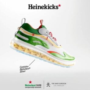 Από το Metaverse στον πραγματικό κόσμο: η Heineken λανσάρει αθλητικά παπούτσια για την προώθηση της μπίρας Silver