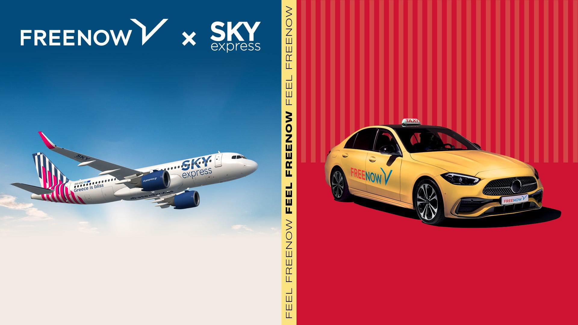 Η FREENOW συνεργάζεται με τη SKY express