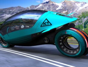 Trending Now: Four-wheeled futuristic electric-hydrogen hybrid bike