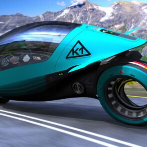 Trending Now: Four-wheeled futuristic electric-hydrogen hybrid bike