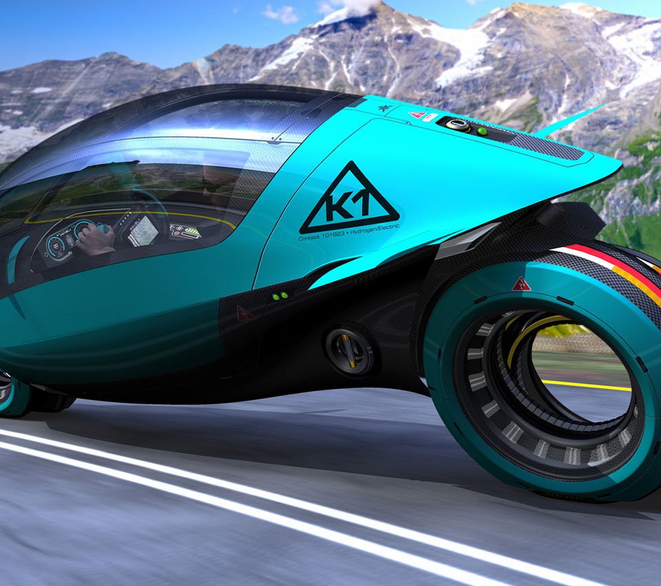 Trending Now: Four-wheeled futuristic electric-hydrogen hybrid bike