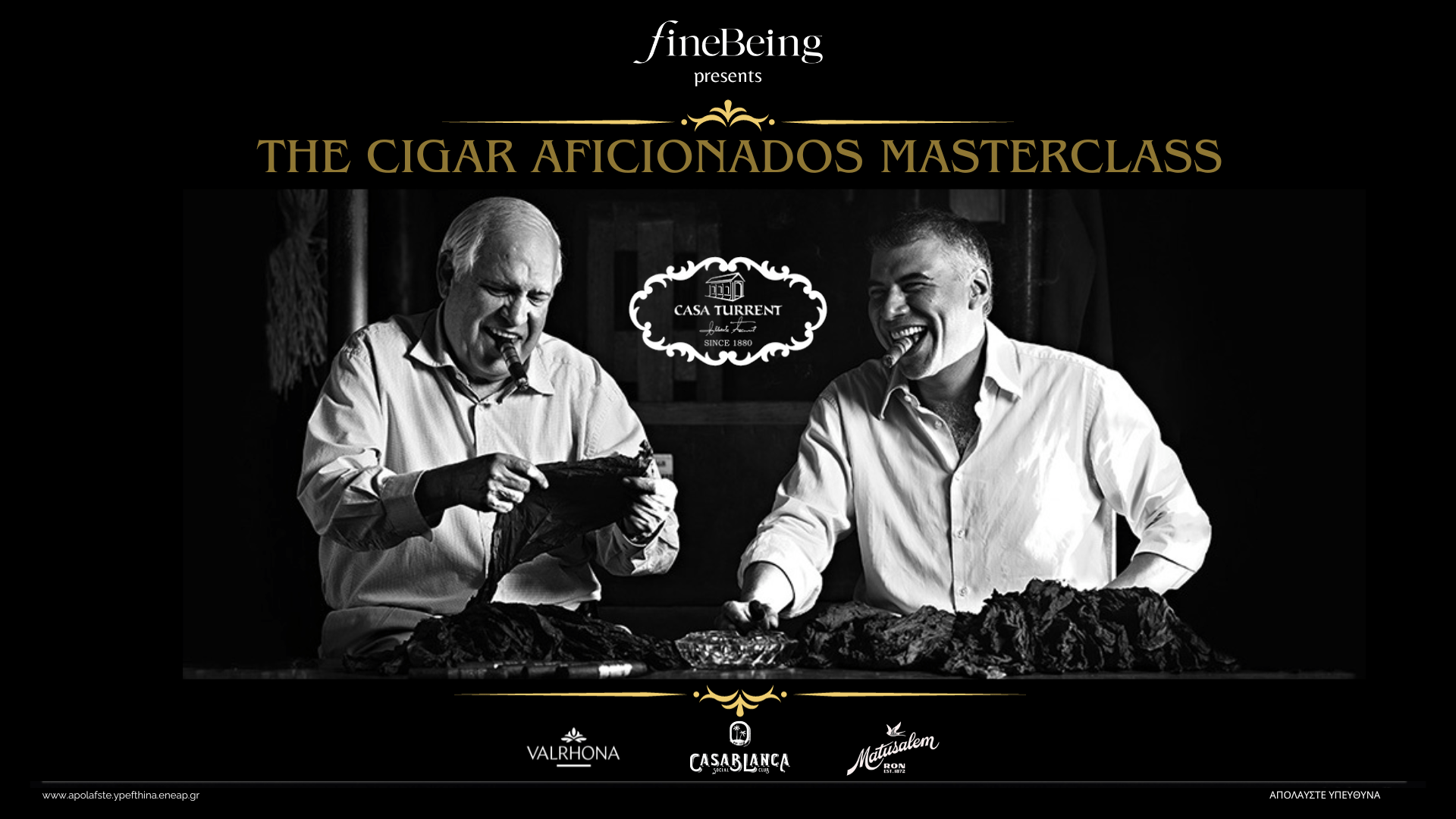 FineBeing Event &#8220;The Cigar Aficionados Masterclass&#8221;