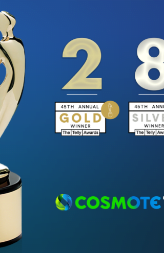 COSMOTE TV: Διεθνής αναγνώριση με 19 βραβεία στα 45α Telly Awards