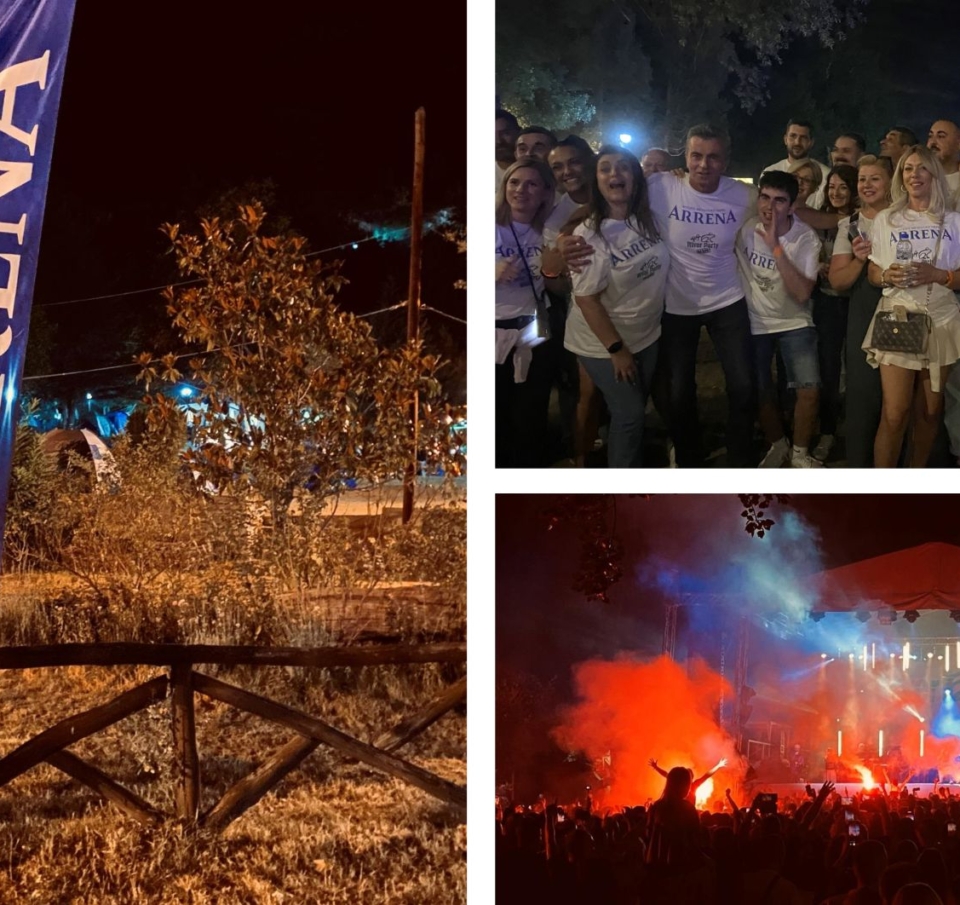 Το Φυσικό Μεταλλικό Νερό ΑRRENA® πηγή δροσιάς στο River party