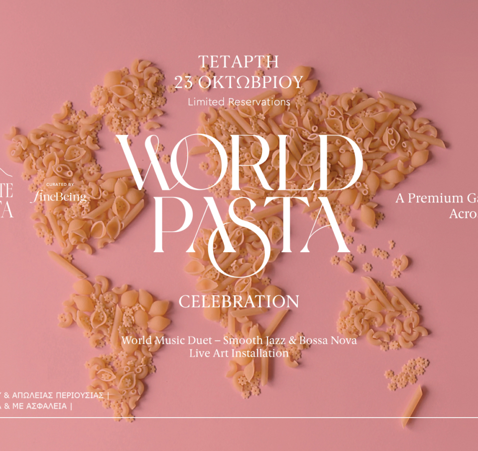 FineBeing Curated Events &#8211; World Pasta Celebration at Monte Vista of Regency Casino Mont Parnes