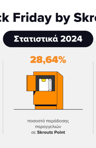Skroutz Black Friday Report 2024: Πάνω από 1 στις 4 παραγγελίες μέσω skroutz Point
