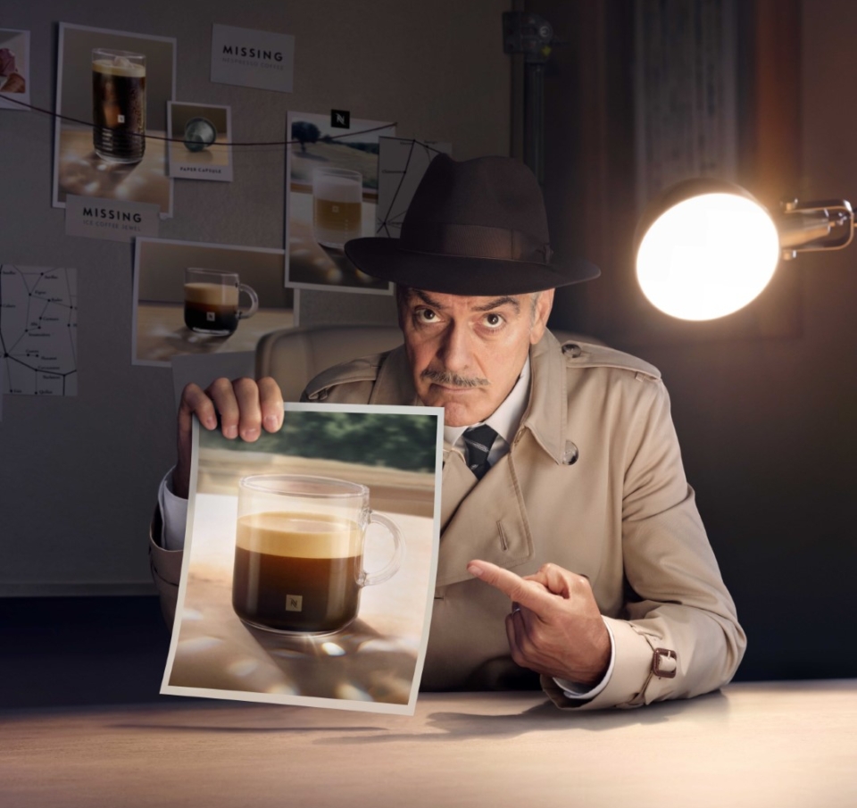 Ο George Clooney γίνεται Detective George  στη νέα τηλεοπτική διαφήμιση της Nespresso
