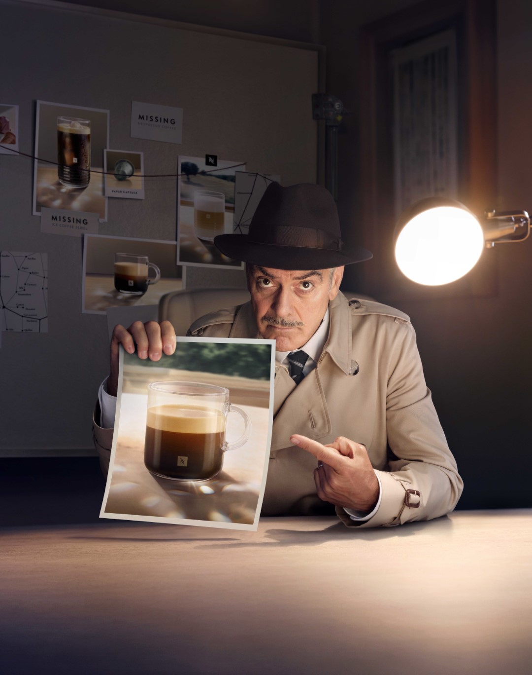 Ο George Clooney γίνεται Detective George  στη νέα τηλεοπτική διαφήμιση της Nespresso