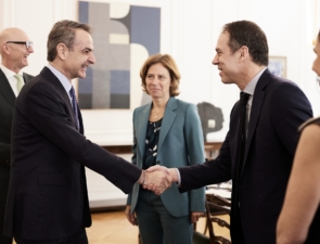 Συνάντηση του CEO του Ομίλου Telekom, Tim Höttges, με τον Πρωθυπουργό – Επίσκεψή του στο Υπουργείο Κλιματικής Κρίσης και Πολιτικής Προστασίας