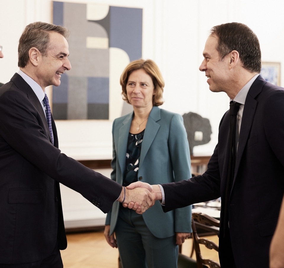 Συνάντηση του CEO του Ομίλου Telekom, Tim Höttges, με τον Πρωθυπουργό – Επίσκεψή του στο Υπουργείο Κλιματικής Κρίσης και Πολιτικής Προστασίας