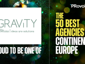 Η Gravity The Newtons  στη λίστα των 50 Best Agencies in Continental Europe