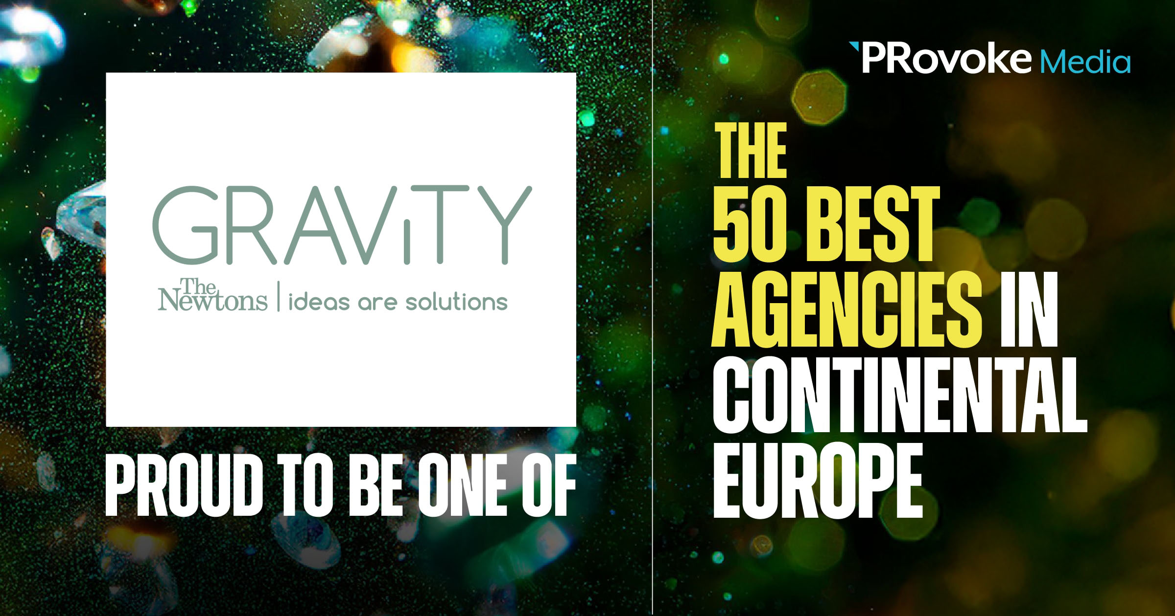 Η Gravity The Newtons  στη λίστα των 50 Best Agencies in Continental Europe