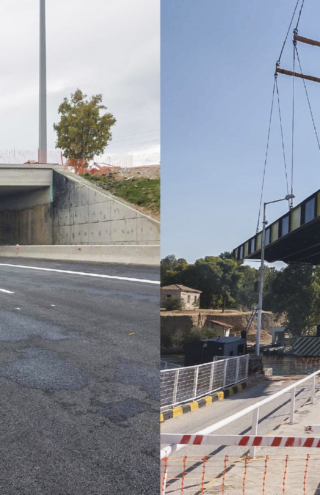 Σε κυκλοφορία τα οδικά έργα αποκατάστασης στην περιοχή του Ισθμού από τον Όμιλο AKTOR