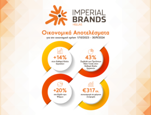 Η Imperial Brands Hellas συνεχίζει την ανοδική της πορεία