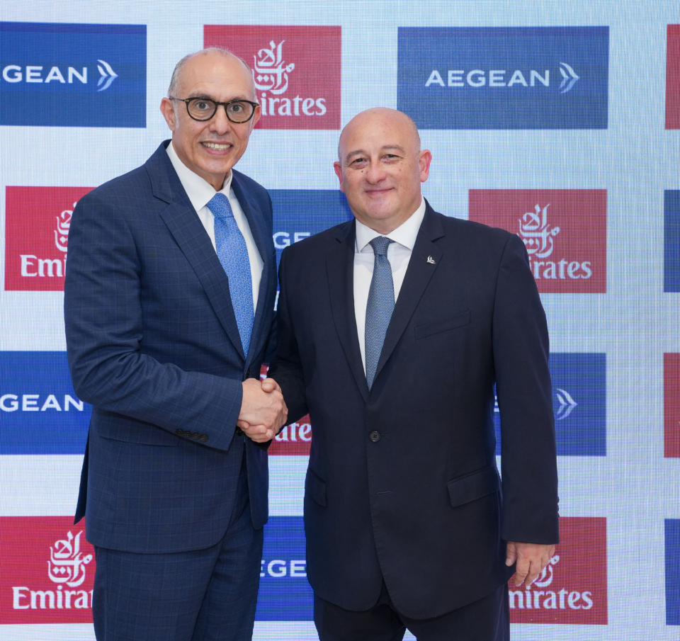 Η Emirates και η AEGEAN διευρύνουν περαιτέρω τη συνεργασία τους