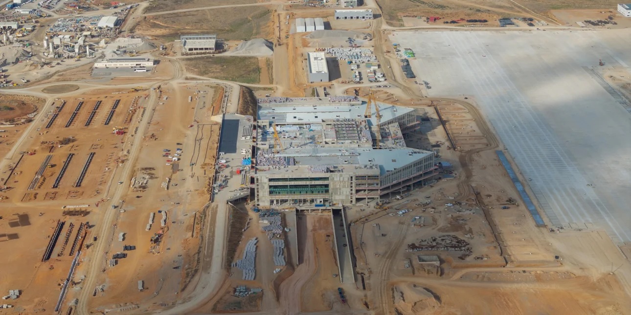 Καστέλι: Σημαντική πρόοδος στο νέο διεθνές αεροδρόμιο της Κρήτης